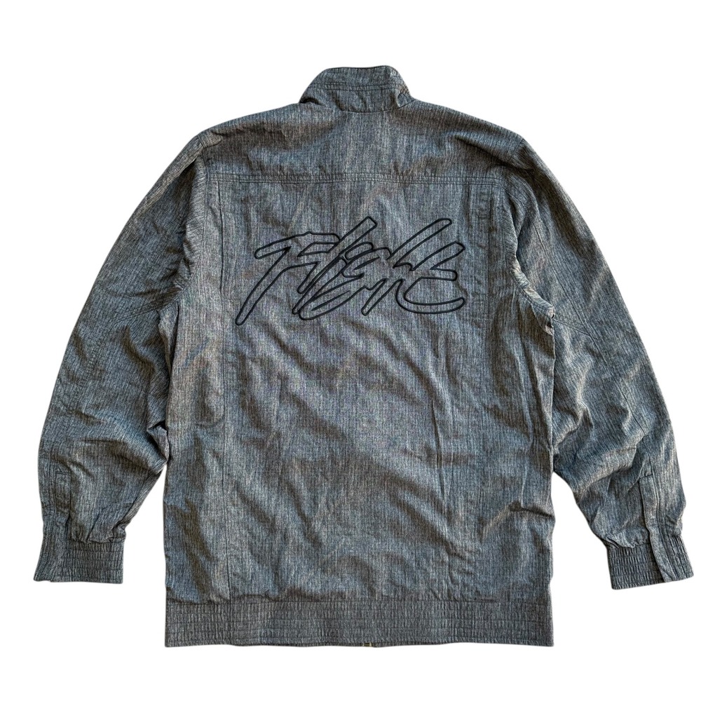Vintage Nike Air Mens Jordan Flight Track Jacket Full Zip Medium Grey Fit Dry - Picture 2 of 16